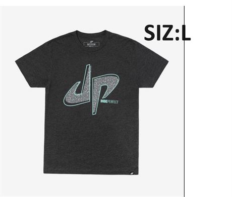 SIZE:L DUDE PERFECT  Pound It Reflective Tee (Charcoal Heather)