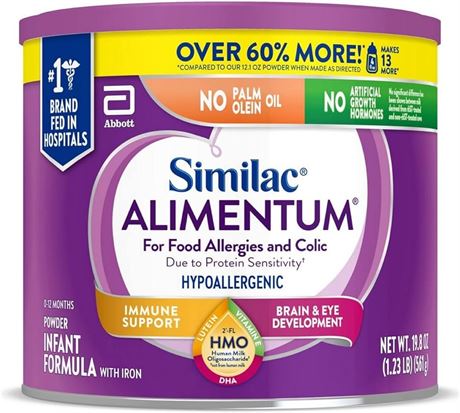 19.8oz ,Similac Alimentum with 2’-FL HMO Hypoallergenic infant formula