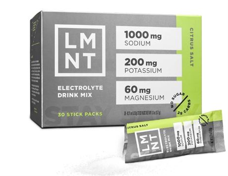 LMNT Zero-Sugar Electrolytes Citrus Salt 30 Sticks