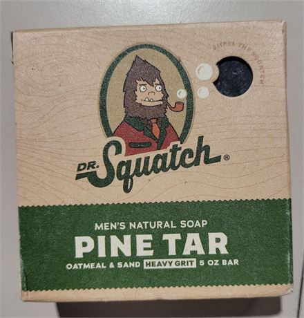 Pine Tar Dr. Squatch men's natural soap 5 oz New in Box