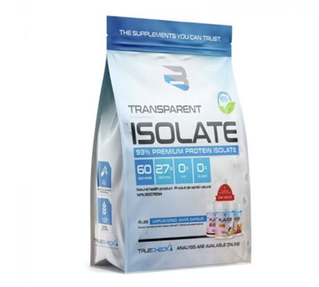 SPORTS NUTRITION SOURCE Believe SNS Protein Transparent Isolate Unflavored 4lbs