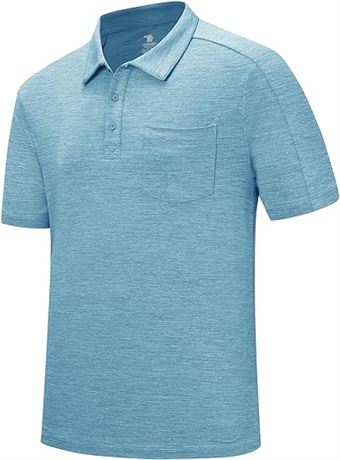 XL, Rdruko Men's Polo Shirts Short Sleeve Quick Dry Outdoor Golf Sports Shirts