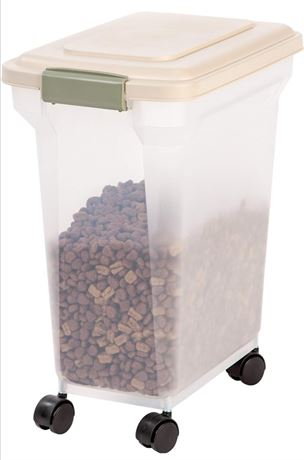 IRIS USA 10 Kg / 26.5 L (28 US Qt) WeatherPro Airtight Pet Food Container