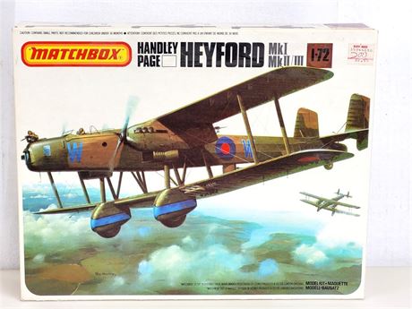 MATCHBOX Handley Page Heyford MK-I/II/III 1:72 Model Kit CIB ~ T557