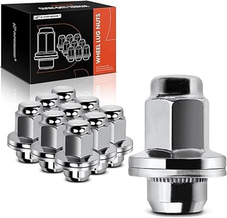 10 PC Set - A-Premium M14-1.50 Wheel Lug Nuts Compatible with Toyota Tundra 2007