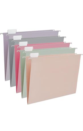 Y YOMA 25 Pack Colored Hanging File Folders Legal Size Decorative Hanging Folder