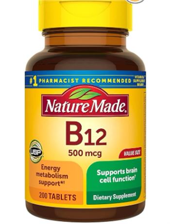 Vitamin B-12 200 Tabs by Nature Made