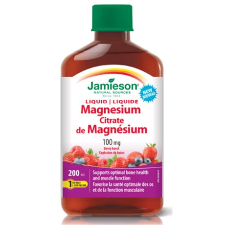 Jamieson Magnesium 100mg Liquid Berry