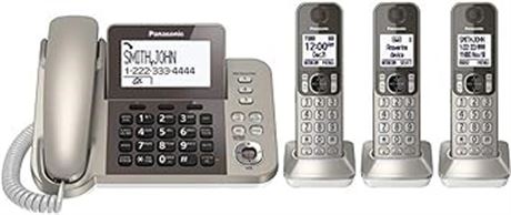 Panasonic KXTGF353N Dect 3-Handset Landline Telephone