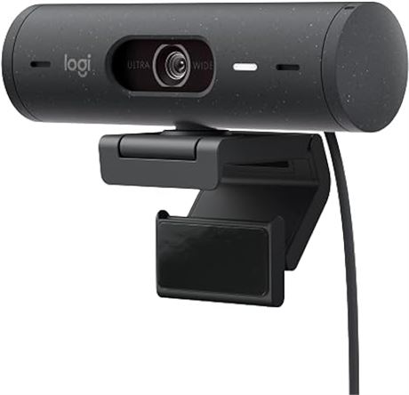 Logitech Brio 500 Webcam 4 MP 1920 x 1080 Pixels USB-C Graphite, W128163427