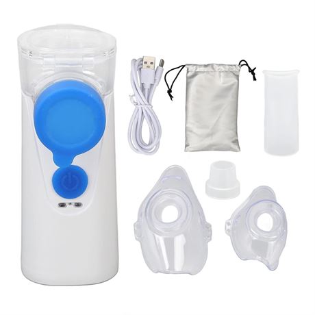Portable Nebuliser, Handheld Nebuliser, USB Rechargeable Cool Mist Steam Half fo