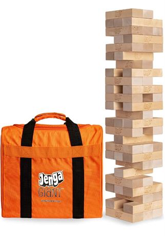 Jenga Official Giant JS6 - Extra Large Size Stacks to Over 4 feet, Includes Heav