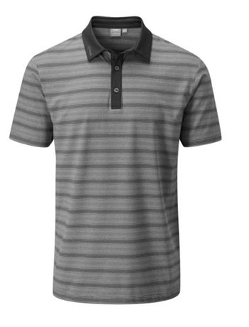 Size L, GOLF TOWN, Men's Eugene Black Short Sleeve Shirt