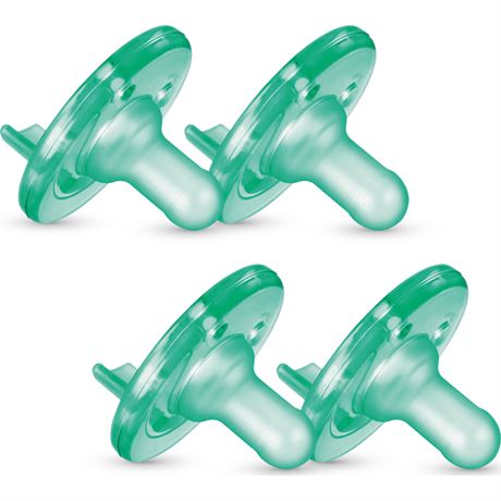 Philips Avent Soothie Pacifier Green 3-18 Months 4 Pack