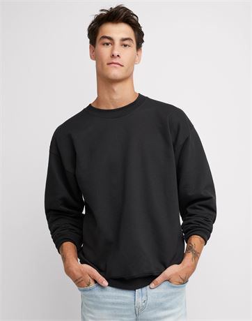 XXL Hanes Men's Ultimate Cotton Sweatshirt - Black