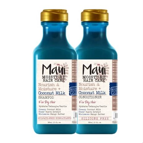 Maui Moisture Nourish & Moisture + Coconut Milk Shampoo + Conditioner to Hydrate