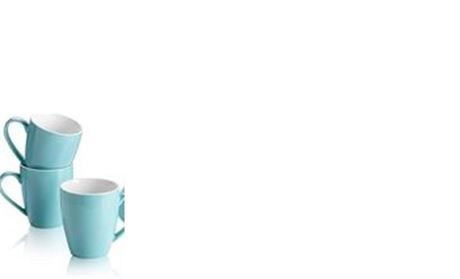 Set of 3 Mugs Turquoise - Gourmet Basics by Mikasa