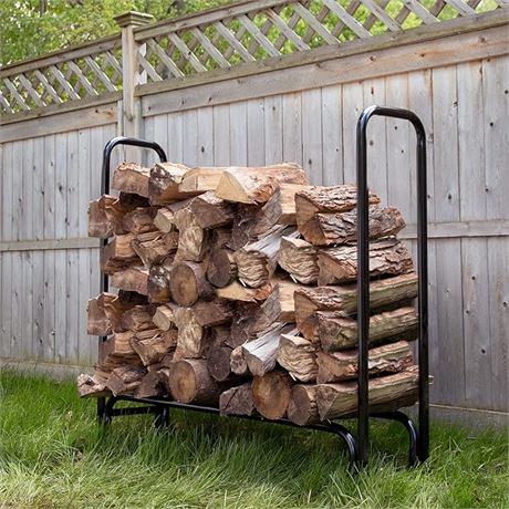 4-Feet - Pure Garden 50-124 Firewood Log Rack