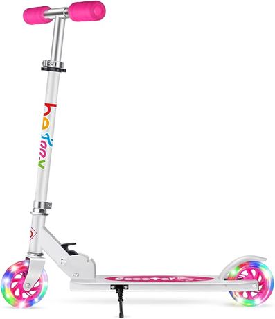 BELEEV Scooter for Kids Ages 3-12, 2 Wheel Folding Kick Scooter for Children