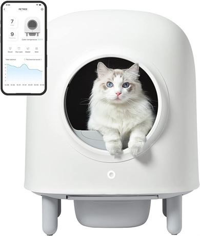 Petree 100% Safe Self Cleaning Cat Litter Box - The Game Changer for Cat Owners,