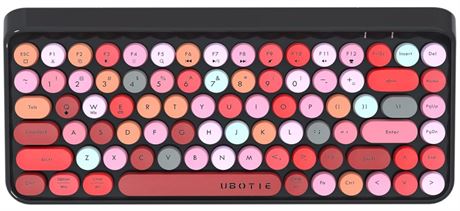UBOTIE Portable Bluetooth Colorful Computer Keyboard