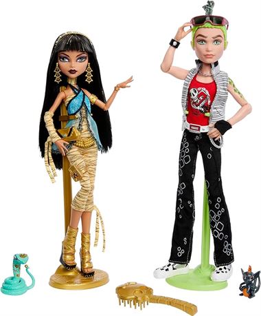 Monster High Booriginal Creeproduction Dolls Two-Pack, Cleo De Nile and Deuce Go