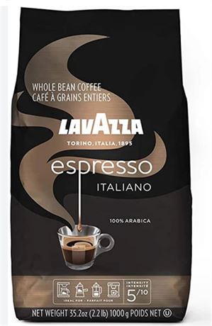 BB 10/30/25 Lavazza Espresso Italiano Whole Bean Coffee Blend - Medium Roast, 1K
