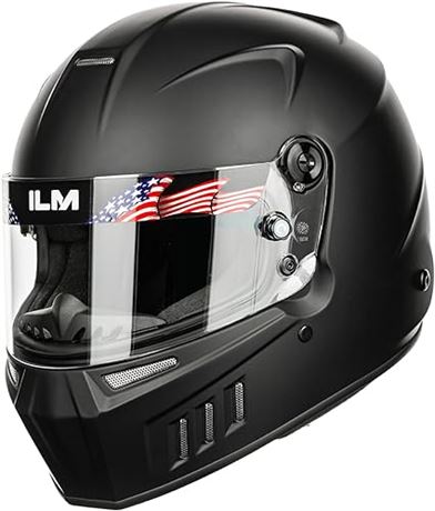 ILM Snell SA2020 Helmet Auto Racing, Lightweight Fiberglas...