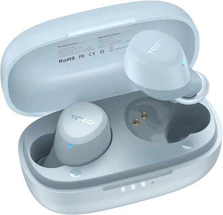 TOZO A1 Mini Wireless Earbuds Bluetooth 5.3 in Ear Light-Weight BLUE
