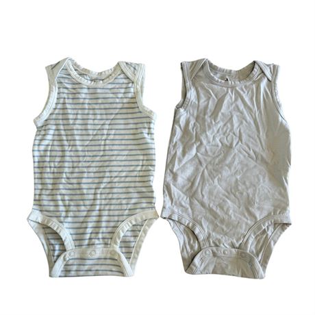 Size 18M, Amazon Essentials Baby-Girls Baby Cotton Stretch Jersey Sleeveless