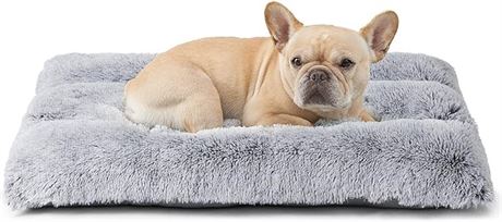 EHEYCIGA Calming Dog Crate Bed Medium, Washable Anti Anxiety Dog Pet Bed, Fluffy