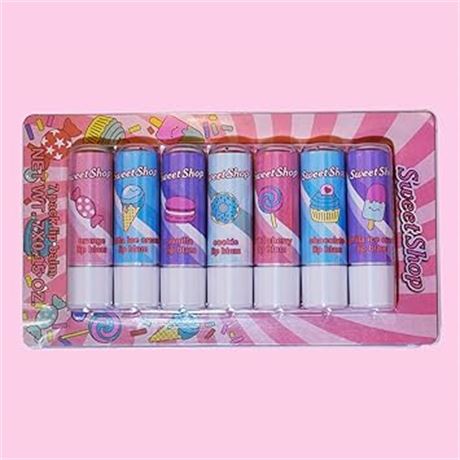 Mebtmel Cute Lip Balm Variety Pack for kids, Fruit Flavored Lip Stick for Girls,