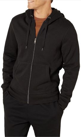 Size-XL, Amazon Essentials Mens Full-Zip Hooded Fleece Sweatshirt