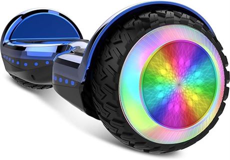 Gyrocopters PRO 6.0 All Terrain Hoverboard 6.5" LED Wheels & Bright Lights, UL 2
