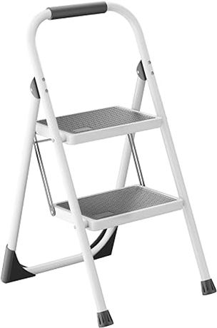 Steel Ladder,ALPURLAD Lightweight 2 Step Folding Step La...