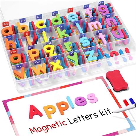 Classroom Magnetic Alphabet Letters Kit 234 Pcs with Double-Sid...