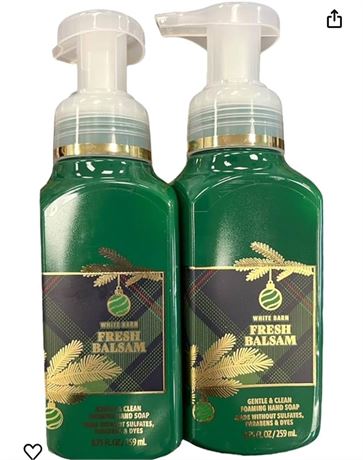 Bath and Body Works Foaming Hand Soap (Fresh Balsam 2 pk)