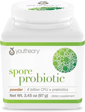 Youtheory Spore Probiotic Powder EXP-08/2025
