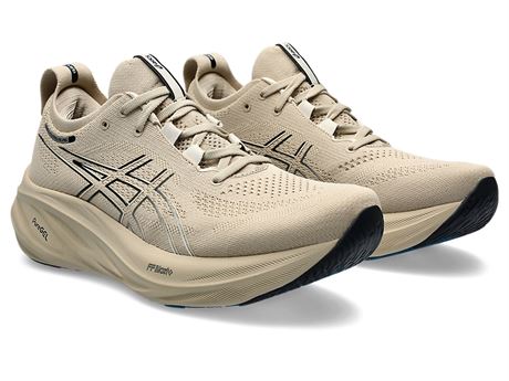 US 11 Width - ASICS GEL-Nimbus 26 Men's Running Shoes Feather, Grey/Black