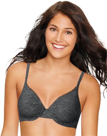 SIZE: 36C Hanes Ultimate Women S Underwire Bra with T-Shirt S...