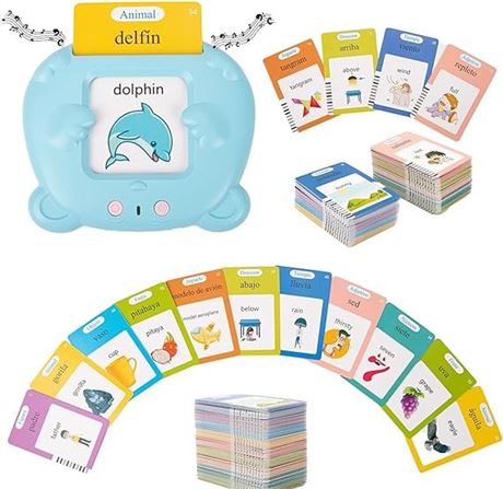 Toddler Toys Flash Cards Spanish 224 Sight Words Bilingual