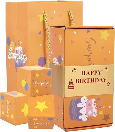 Surprise Gift Box Explosion for Money, Folding Bouncing Surprise Gift Box for Ch