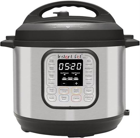 8 Quart capacity, Instant Pot Duo 7-in-1 Electric Pressure Cooker, Slow Cooker,