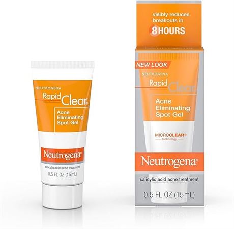Neutrogena Rapid Clear Acne and Pimple Spot Treatment Gel - 15ml / Pack of 3