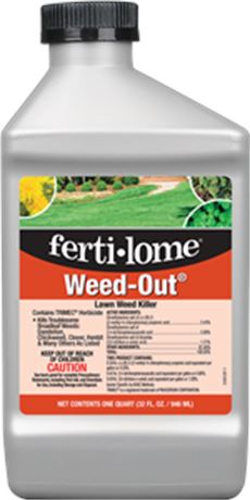 32 FL OZ / 946 ml - FERTILOME  WEED-OUT LAWN WEED KILLER. *PACKAGE MAY VARY
