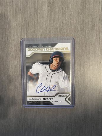 Gabriel Moreno Goodwin Champions AUTOGRAPHED ROOKIE CARD
