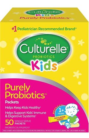 Culturelle Kids Purely Probiotics Packets Daily Supplement, Helps Support