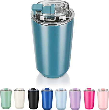 Insulated Tumblers with Lid, 14 oz Travel Coffee Mug Stainless Steel Vacuum