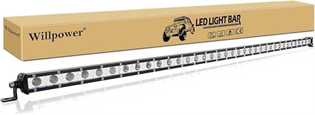 37 inch - Willpower 180W Single Row LED Light Bar Low Profile Ultra Thin Slim Mi