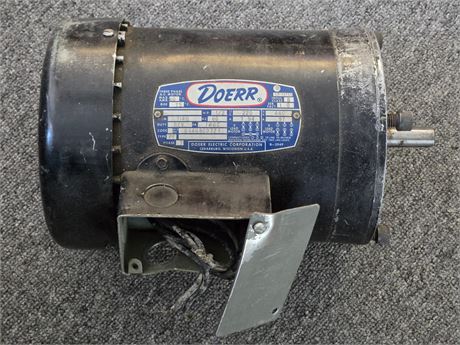 DOERR LR-13758 1/2 HP 114 Rpm 220/440V 3 PHASE MOTOR F56C FRAME (194857186886)